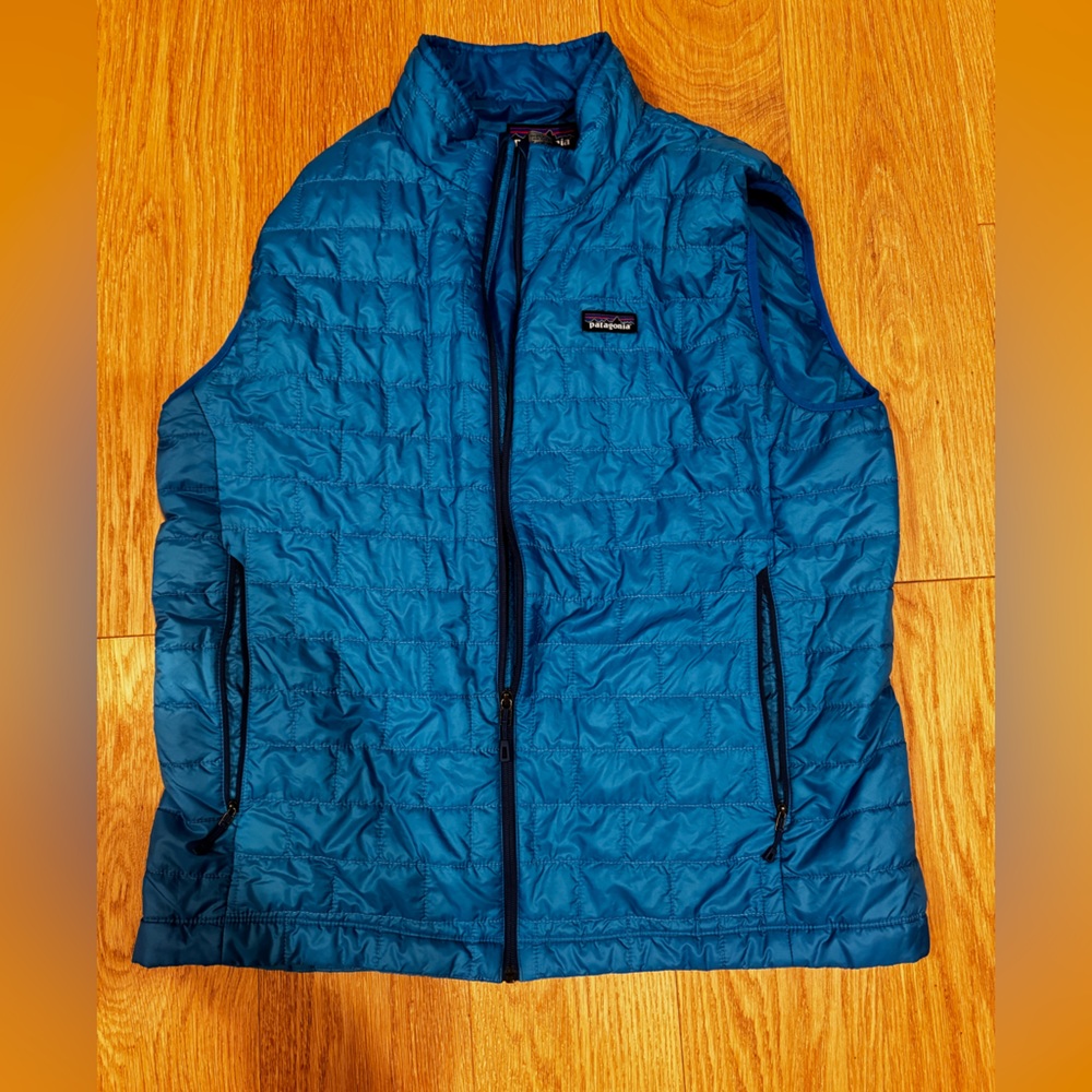 Patagonia Men's Blue Puffer Vest